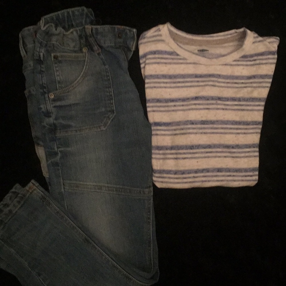 Boys shirt and jeans size M-8